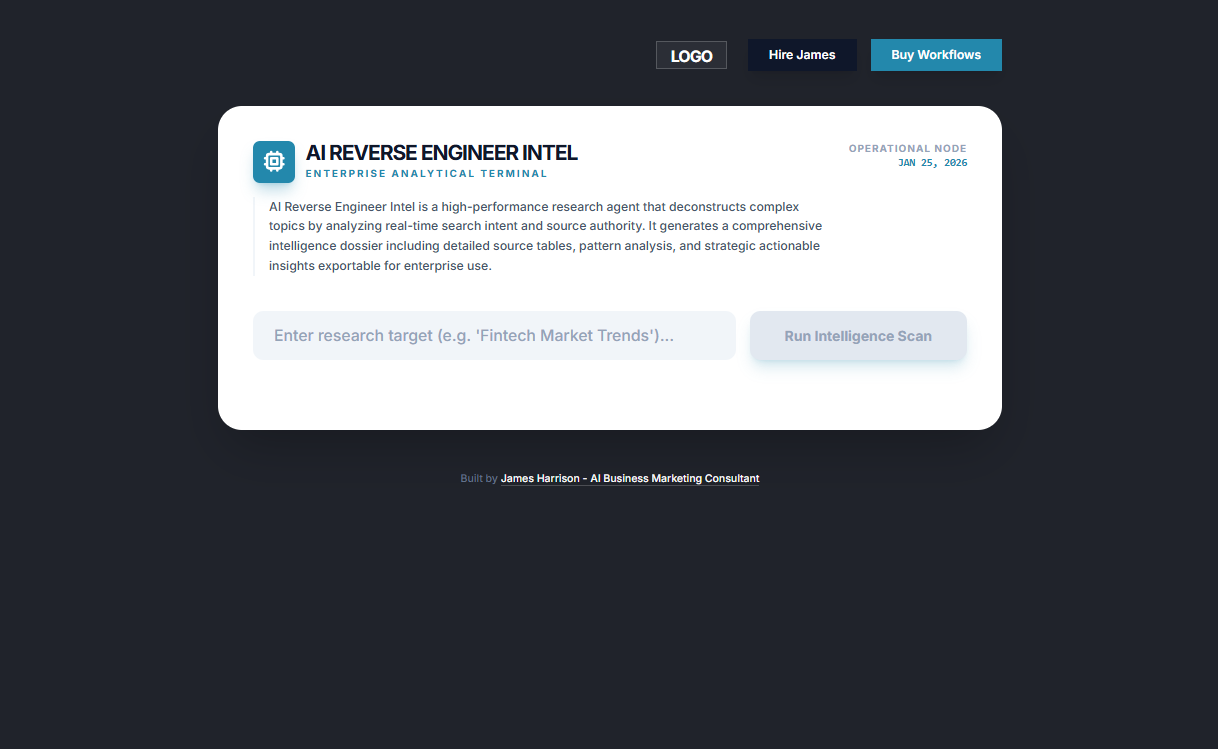 AI Reverse Engineer Intel