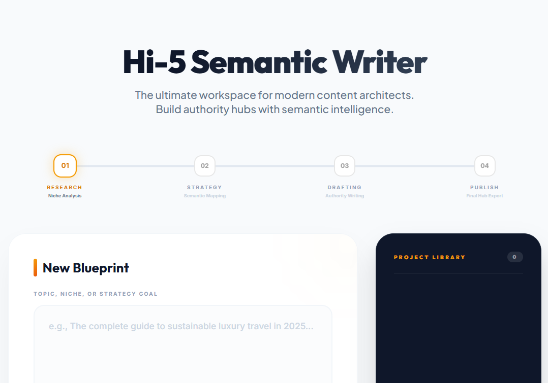 Hi-5 Semantic Article Writer